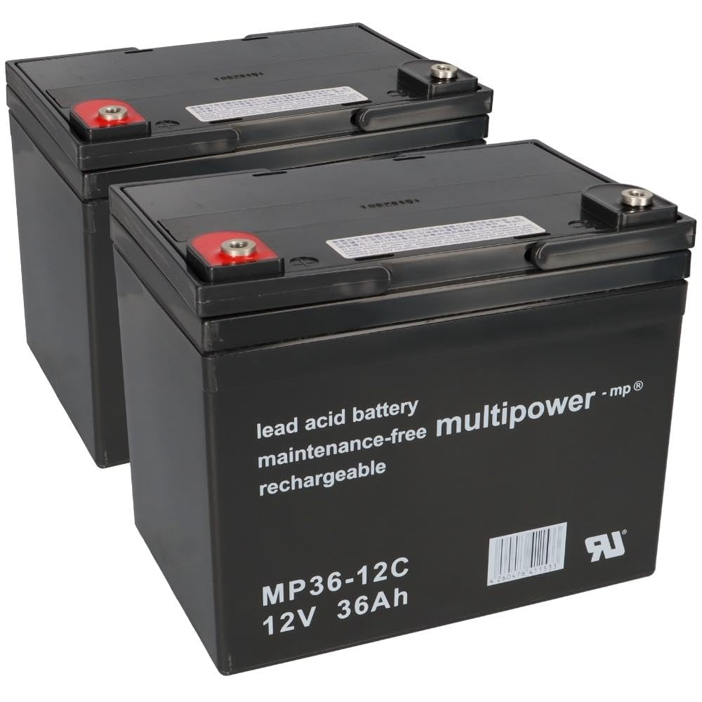 Akumulator zamienny do Invacare Mistral 2X Multipower 12 V - 36 Ah odporny na cykle AGM VRLA