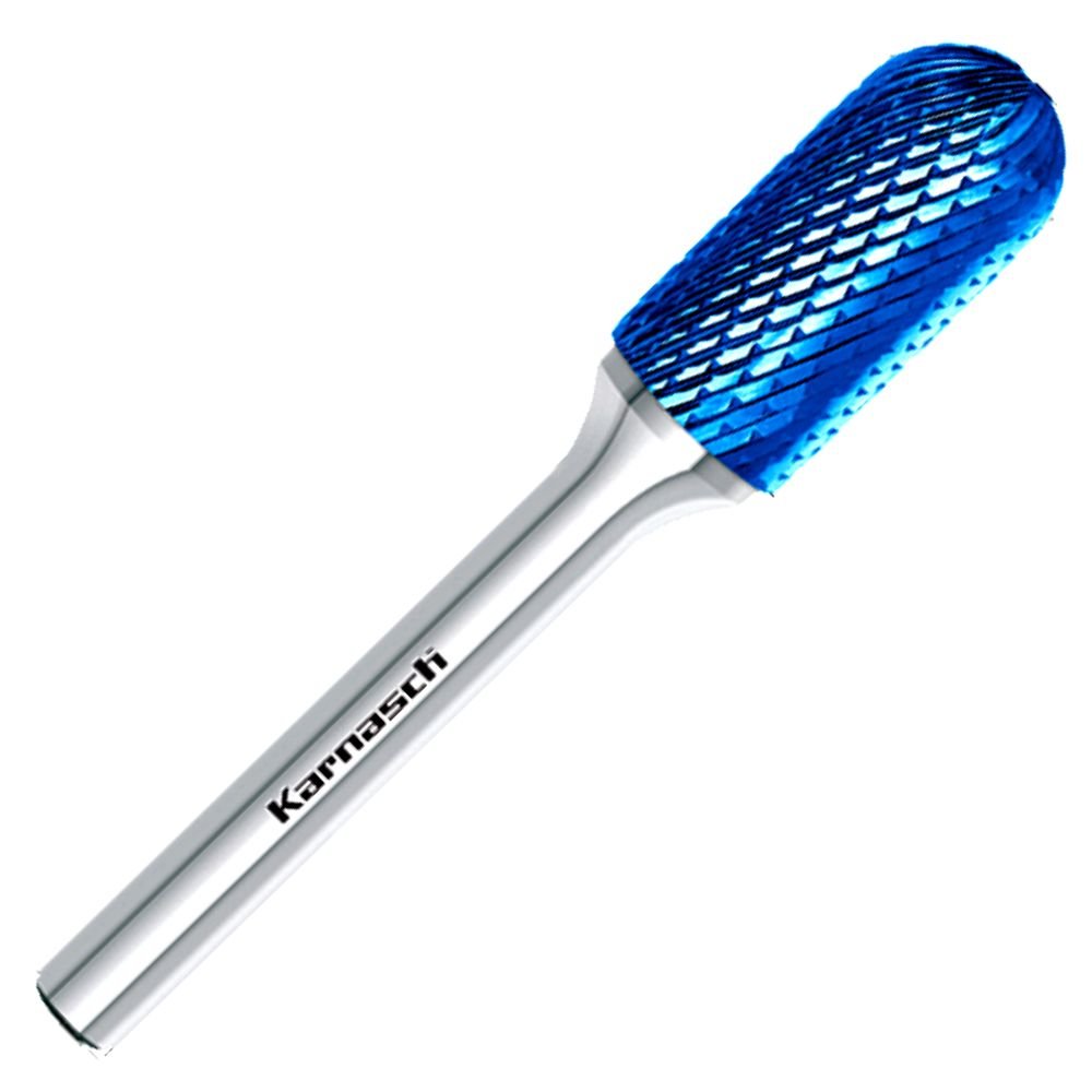 Karnasch HM VHM Milling Cutter Rotation Mill Blue-Tec WRC Rolling Mill Round Shape HP-4 Diameter = 2.0 - 16 mm