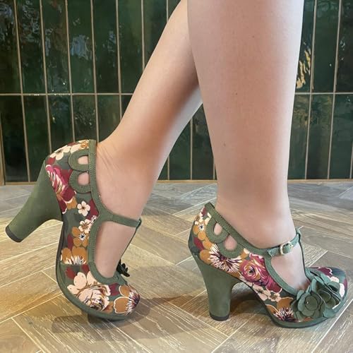 Chaussures Valerie Ruby Shoo à talon compensé au design rétro unique - 3