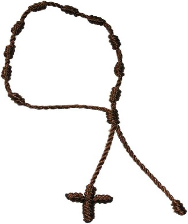 Knotted Brown Rosary Pulsera Decenario Bracelet
