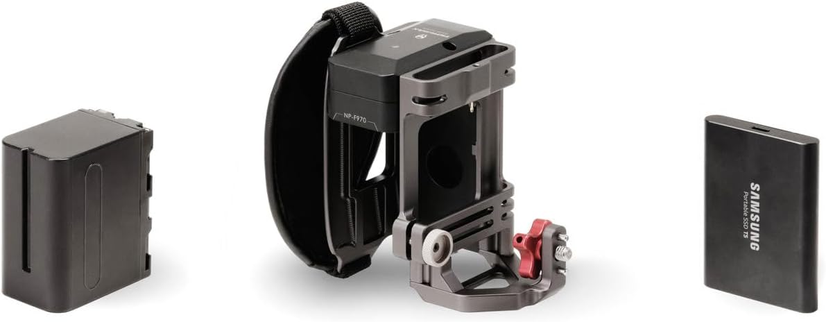 Tilta Side Power Handle Type III for Tiltaing Camera Cage, Supports Sony F970 Battery, Gray