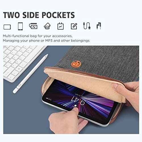 Kizuna 10 Inch Tablet Sleeve Water Resistant Shoulder Messenger Laptop Bag For 9.7" 10.5" 11" Ipad Pro/Apple 10.2" Ipad/10 Surface Go/ 10.5" Surface Go 3/10.5" Samsung Galaxy Tab A S6/Huawei Mediapad #TOP3