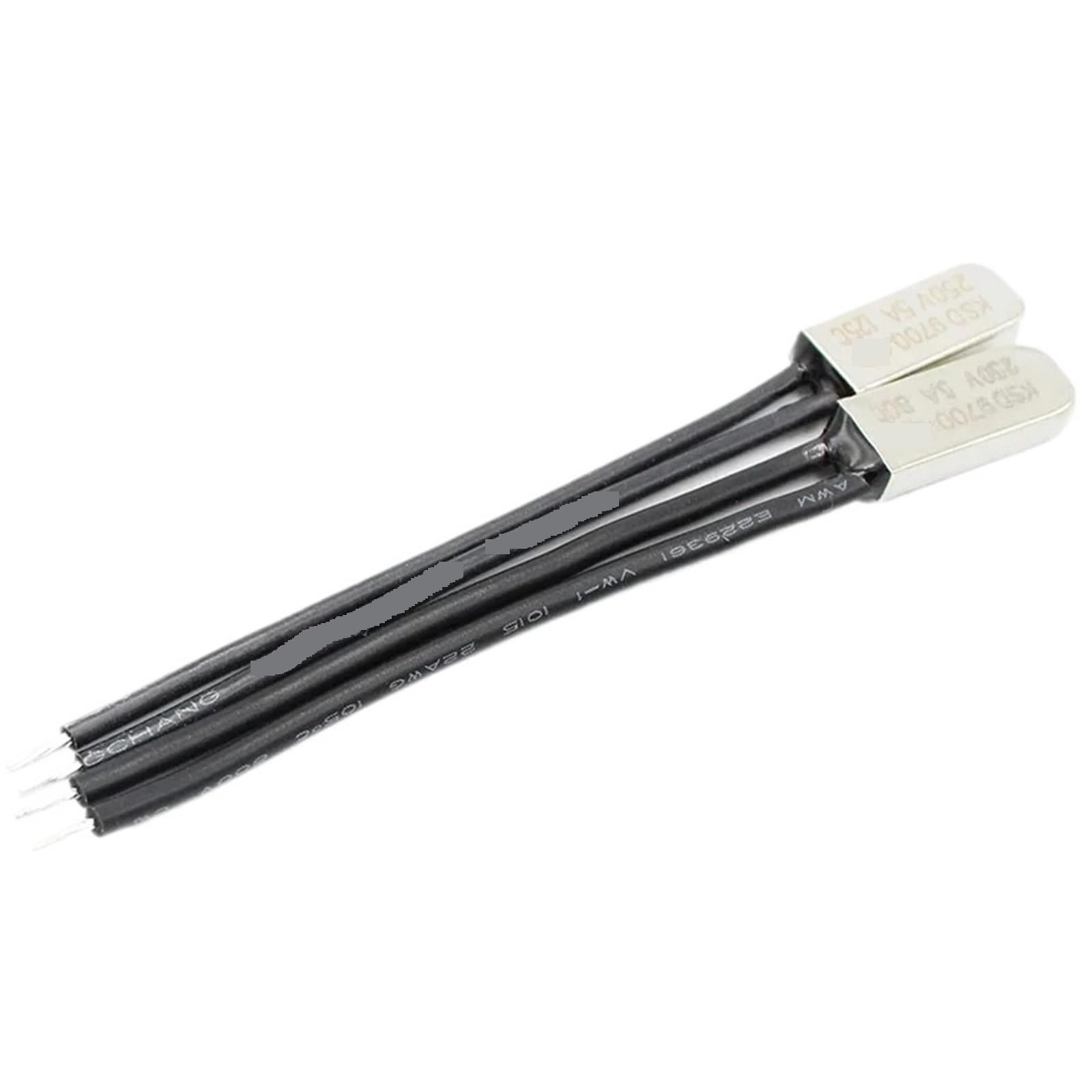 1pcs KSD9700 Degree Normally Closed Open Bimetal Disc Temperature Switch Thermostat Thermal Protector(100 degree,Normal Open(NO))