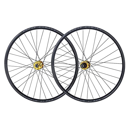 LPYDWZ チューブレス MTB自転車ホイールセット26/27.5/29インチ、アルミニウム合金シールベアリングハブQR 9mm 32ホールディスクブレーキ7/8/9/10/11速度(C,29 inch)