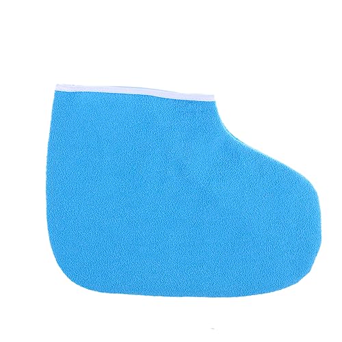 HAKIDZEL Guantes de Térmico para Manos y Pies con Cera Set de Cubre Pies y Manos de Algodón Aislante Azul y Doméstico
