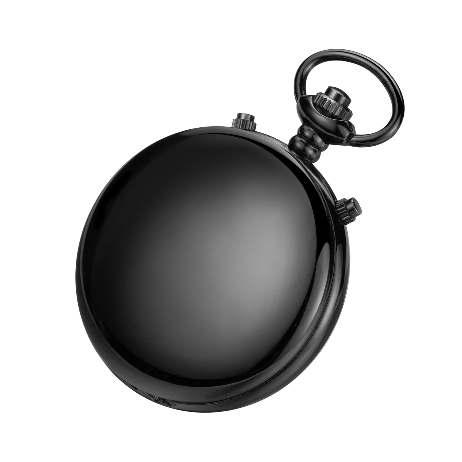 BOSHIYA Orologio da tasca multifunzione con cronometro, calendario, argento, oro, nero, con cinturino