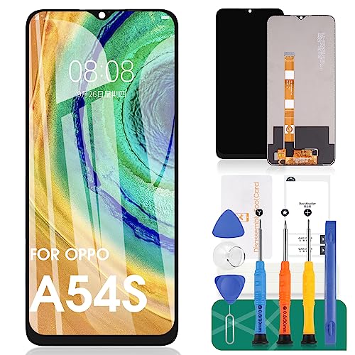 OPPO A54S - Pantalla de repuesto para OPPO A54S LCD para digitalizador de pantalla táctil OPPO A54S CPH2273, kit de piezas de reparación (negro)