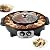 VEVOR 2 in 1 Electric Grill and Hot Pot, 2200W BBQ Pan Grill and Hot Pot, Multifunctional Teppanyaki Grill Pot with Dual Temp Control, Smokeless Hot Pot Grill with Nonstick Coating for 1-8 People