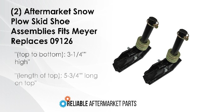 Amazon.com: (2) Aftermarket Snow Plow Skid Shoe Assemblies Fits