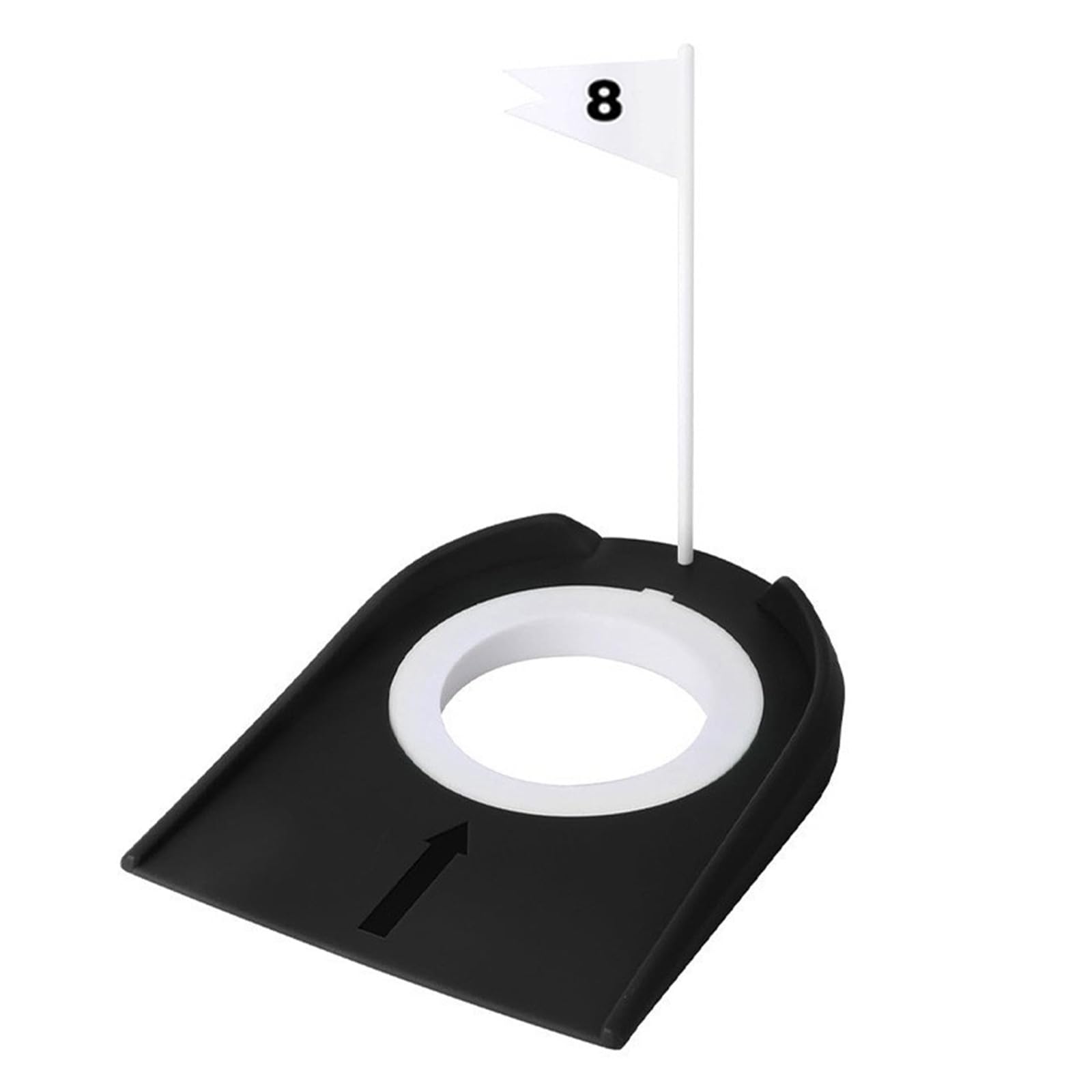 Generisch 9-teiliges Golf Trainingsputter Set, Golf Putting Cup für den | Putting Cup mit Flaggen, Golf Loch Trainer Hilfe für Erwachsene und, Putting Green Trainer für drinnen