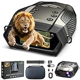 Night Vision Goggles, 3.2” HD Screen, 2625FT View Range, 5000mAh Battery, 7 IR Levels, 8X Zoom, 128GB - 4K Night Vision Binoculars Gift Set with Compass for Hunting, Wildlife, Security
