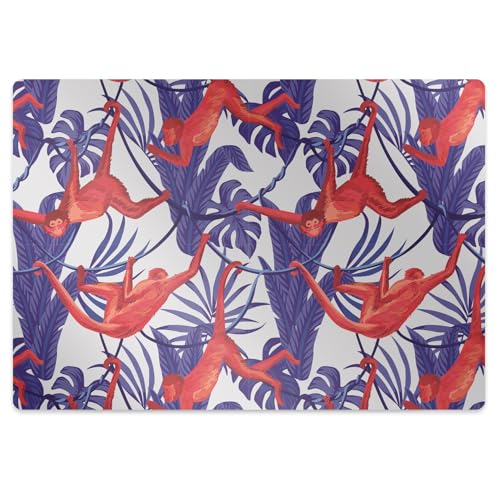 Tapis de chaise rectangulaire protège-sol imperméable en PVC résistant