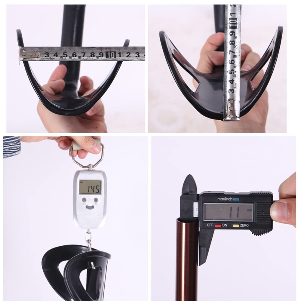 Muletas de Codo Plegables, Muletas de Antebrazo para Adultos, Muletas de Aluminio de Altura Ajustable, Puño Abierto, Altura Aplicable: 140~180cm, 1 Par