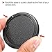 PATIKIL Camera Lens Cap, 2 Pack Sides Pinch Front Lens Cover with Microfiber Cleaning Cloth for 37mm Thread Universal DSLR Lenses for Nikon, for Fujifilm, for Pentax, for Leica