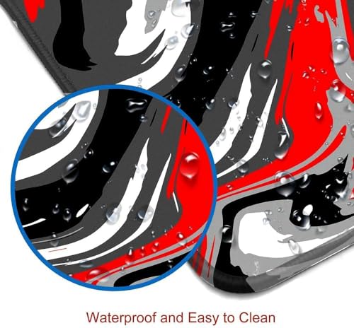 Image of Saco XXL Gaming Mouse Pad for PC - Large Desk Mat 900x400x3mm, Extended Non-Slip Rubber Base, Waterproof Surface, Fluid Design, Big Keyboard Mouse Pad for Office & Home Setup