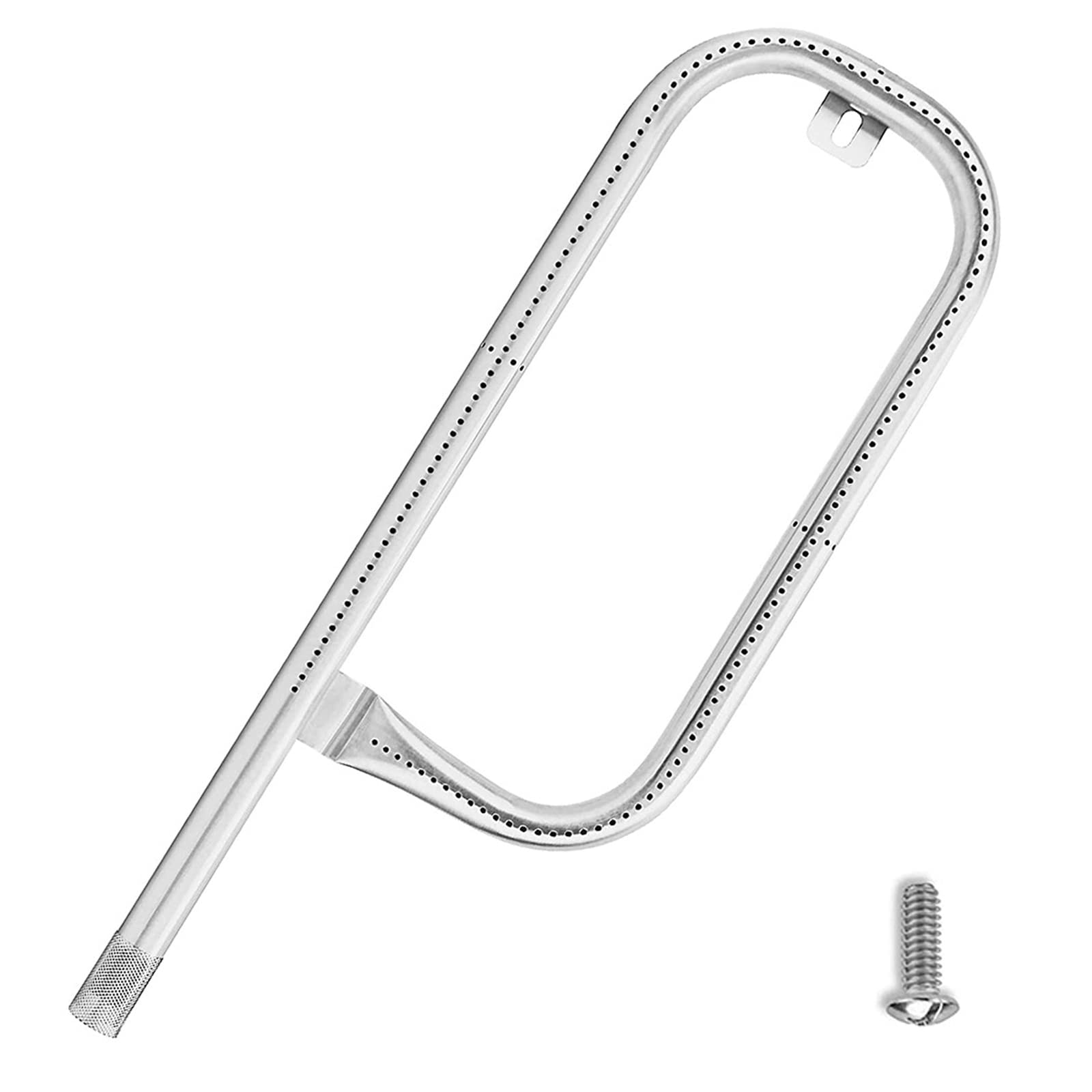 kingsea60040 17in Burner Tube, for Weber Q1200 Q1000 Q100 Q120, Baby Q Gas Grill,304 Stainless Steel Burner Tube 386001,Grill Replacement Part for Weber Baby Q 386002 516001 516002 50060001 51060001