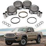 COPACHI 4pcs Engine Piston Set for Toyota 2005-2016 Tacoma 2.7L DOHC 16V 2TRFE Replace# 13101-75130 MA-9761240959 ﻿