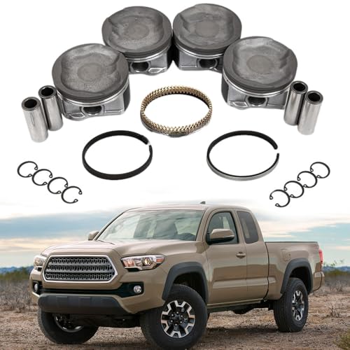 COPACHI 4pcs Engine Piston Set for Toyota 2005-2016 Tacoma 2.7L DOHC 16V 2TRFE Replace# 13101-75130 MA-9761240959 ﻿