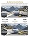 GKU 4K+2.5K Dashcam Auto Vorne Hinten mit 5GHz WiFi, Dash Cam mit 64G SD-Karte, STARVIS Nachtsicht...