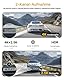 GKU 4K+2.5K Dashcam Auto Vorne Hinten mit 5GHz WiFi, Dash Cam mit 64G SD-Karte, STARVIS Nachtsicht, 1,5 IPS-Bildschirm, GPS Auto Kamera, 24H Parküberwachung, 360° Drehbar. Max 512GB