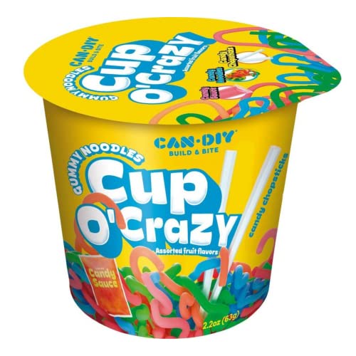 Cup O Crazy Gummy Noodles 12 Packs miniatura 2