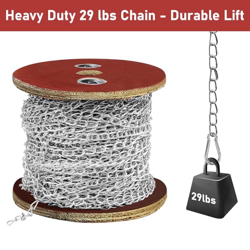 Cadena de metal resistente de 230 pies para cestas de plantas y luces 2