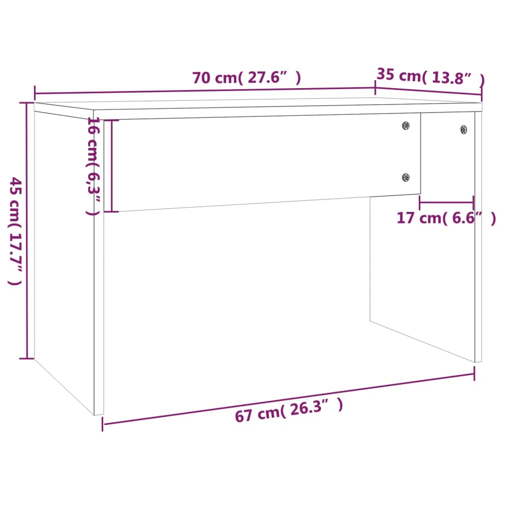 Set Tavolo da Toeletta Rovere Fumo con Specchio e Sgabello, 86,5x35x136 cm, Mobiletto con Cassetto e Portaoggetti, Consolle Salvaspazio per Camera da Letto, Organizzatore Trucco e Make up