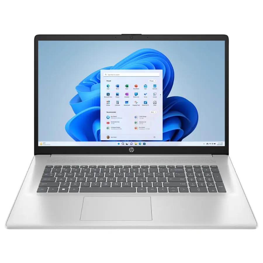 Image of HP 17.3 Inch Business & Student Laptop | FHD Anti-Glare Display | 16GB RAM, 1TB SSD | AMD 6-Core Ryzen 5 7430U (beat i5-1334U) | 8HR Battery | WiFi 6 | AI-Powered Copilot | Windows 11 Pro