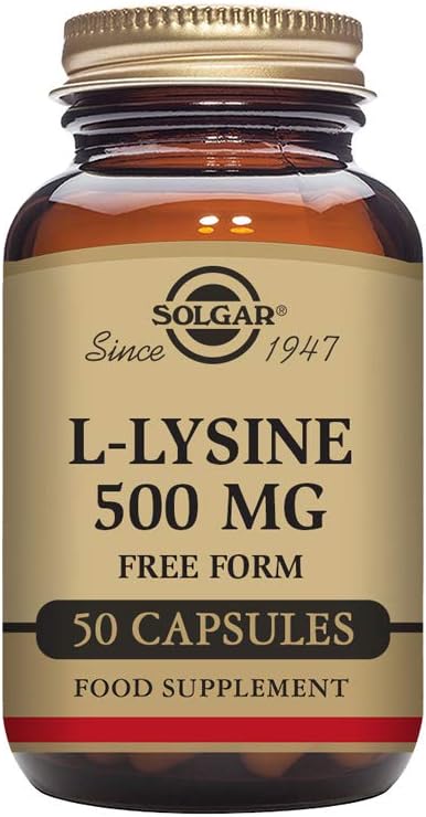 Solgar L-Lysine Vegicaps 500 mg, 50 Capsules