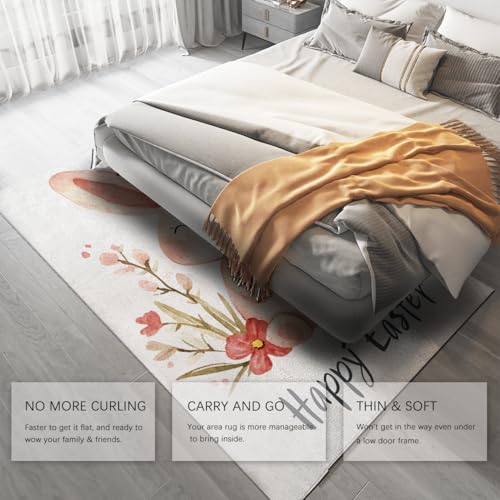 Tapis de chambre 140x200 antidérapant idéal comme descente de lit rose
