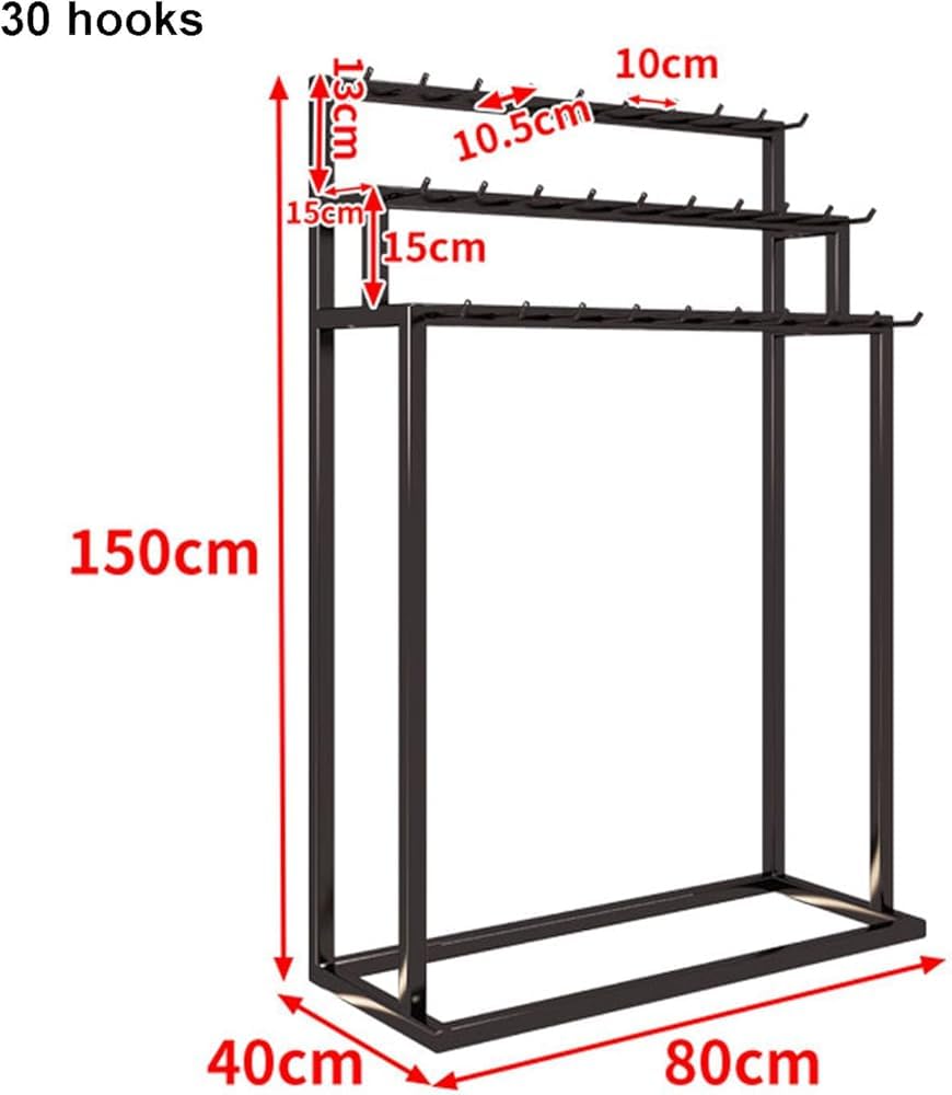 Espositore versatile da pavimento e organizer per cinture, cravatte, sciarpe, borse, gioielli e scialli, ideale per negozi di abbigliamento e armadi per camera da letto