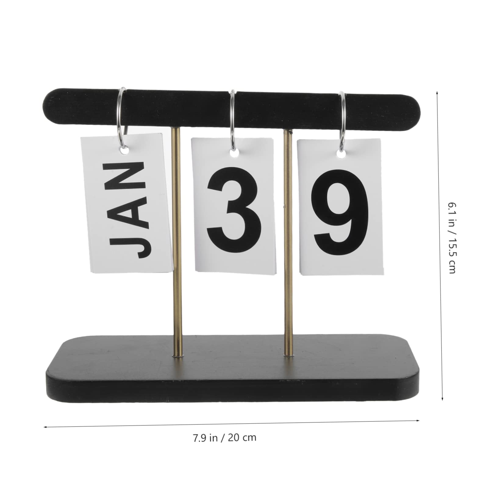 SEWACC 5stücke Rustikaler Tischkalender Mit - Perpetueller Kalender Für Schreibtischdekoration Und Stilvolle Raumgestaltung Für Zuhause Und Büro