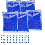 Gel Blaster Ammo, 50000 Pcs Refill Gel Balls, 7-8 mm Gel Blaster Bullets, Gel Gun Ammo Refill for Teenagers and Adults 14+ (Blue)