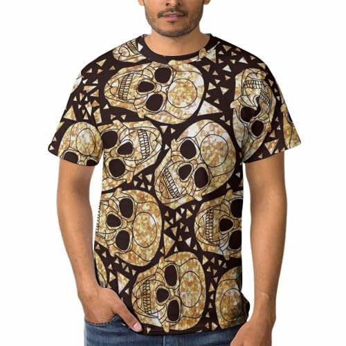 T-shirt crânes d'or homme pour affirmer votre style et masquer les imperfections