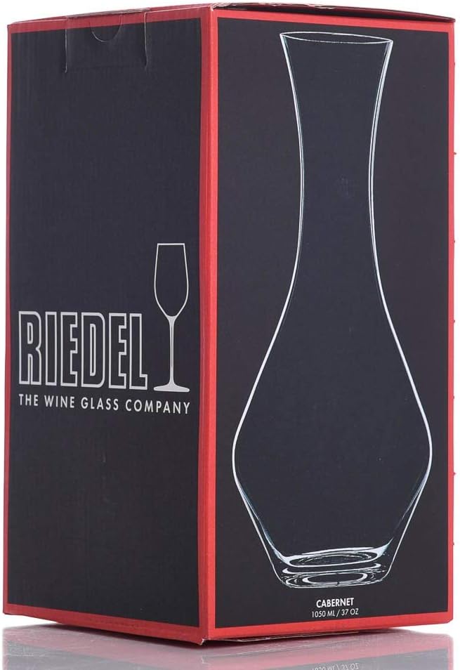 Riedel Personalized 37oz Cabernet Decanter, Custom Engraved Crystal Wine Decanter for Red Wine, Home Bar Accessories and Gifts for Wine Lovers
