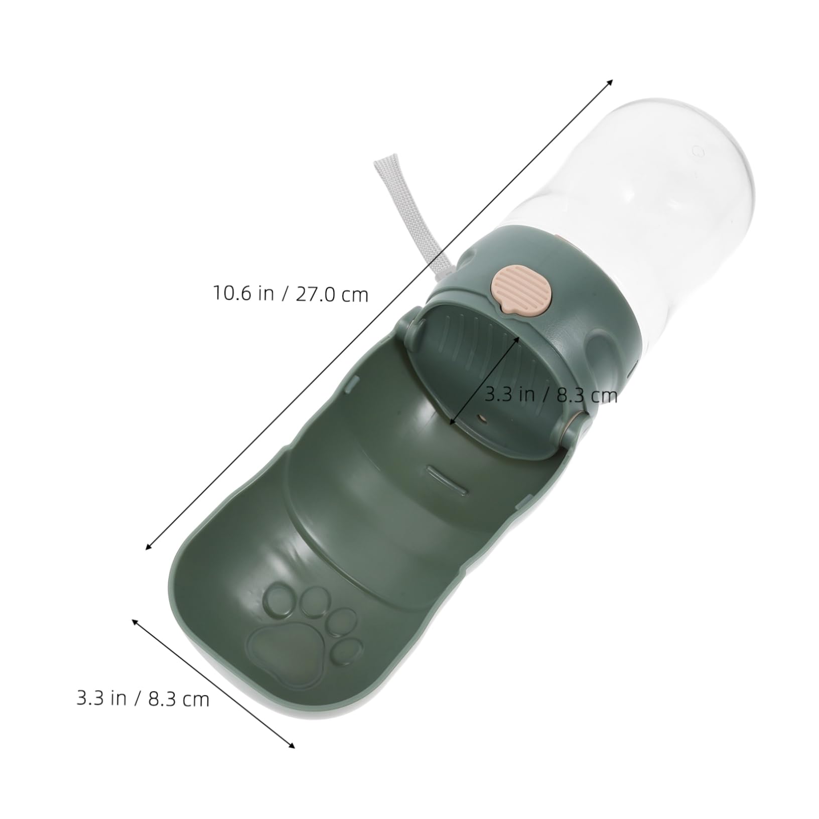 COLLBATH Convenient Travel Dog Water Bottle Puppy Drinking Container Pet Dog Waterer