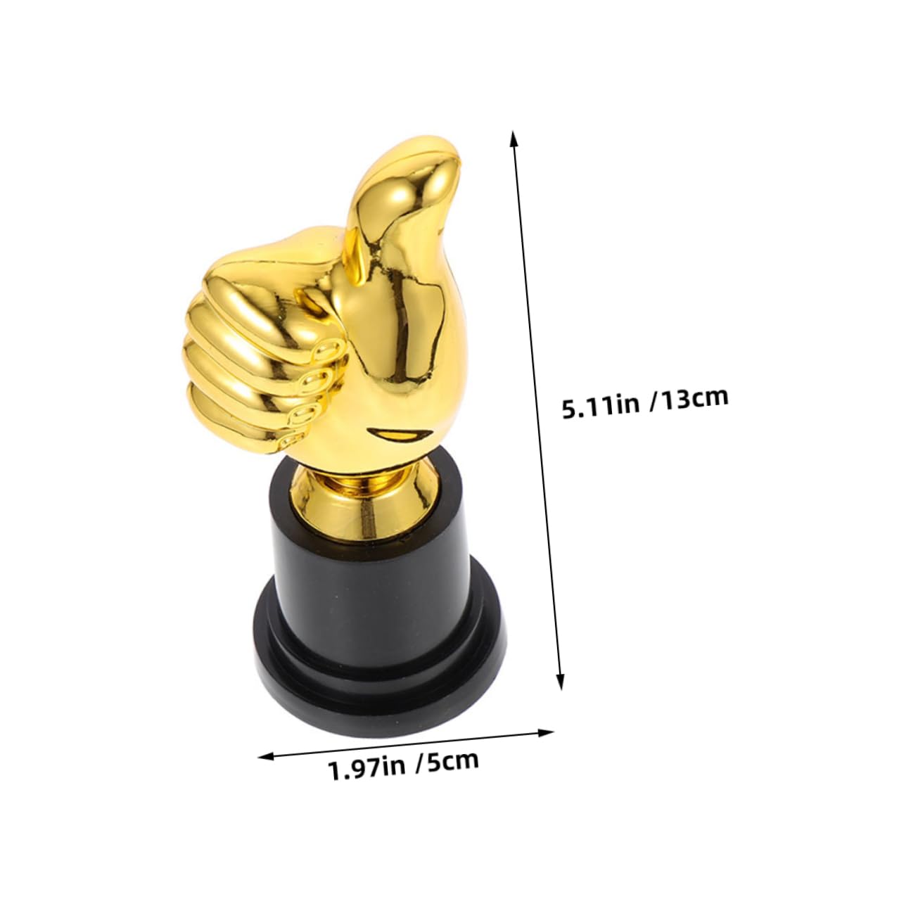 ibasenice 2Pcs Thumb Shape Trophy Model Vibrant Plastic Trophy Decor for Sports Events Celebrations and Fun Decorative Cup