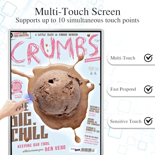 Image of 55 inch Digital Signage Display Kiosk Indoor Floor Standing Advertising | 2K Touchscreen Android 14 4 + 32 Storage, USB WiFi HDMI Bluetooth Input, Smart Split Screen, Free CMS, Life over 50,000 hours