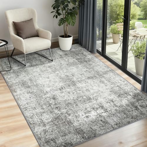 INOVADAY Tapis de Salon Lavable en Machine 90x150 Abstrait à Faible Poil Antidérapant Adapté à l'aspirateur avec Motif Imprimé Tapis Chambre, pour la Le...