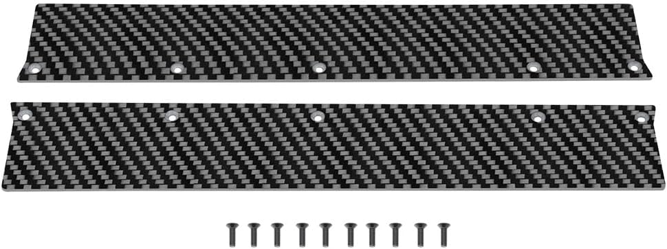 MORLORDY 2Pcs Carbon Fiber RC Chassis Side Skirts Side Panels Widening Kit 46mm for 1/7 Arrma Felony 6S/ Infraction 6S/ Limitless RC Car Truck Upgrade Part