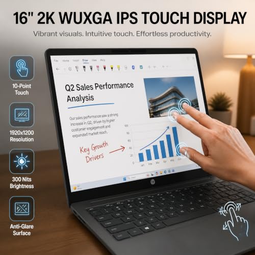 HP OmniBook 3 16 Touchscreen Laptop, Intel 12 Core Ultra 5 225U, Win 11 Pro - image 4