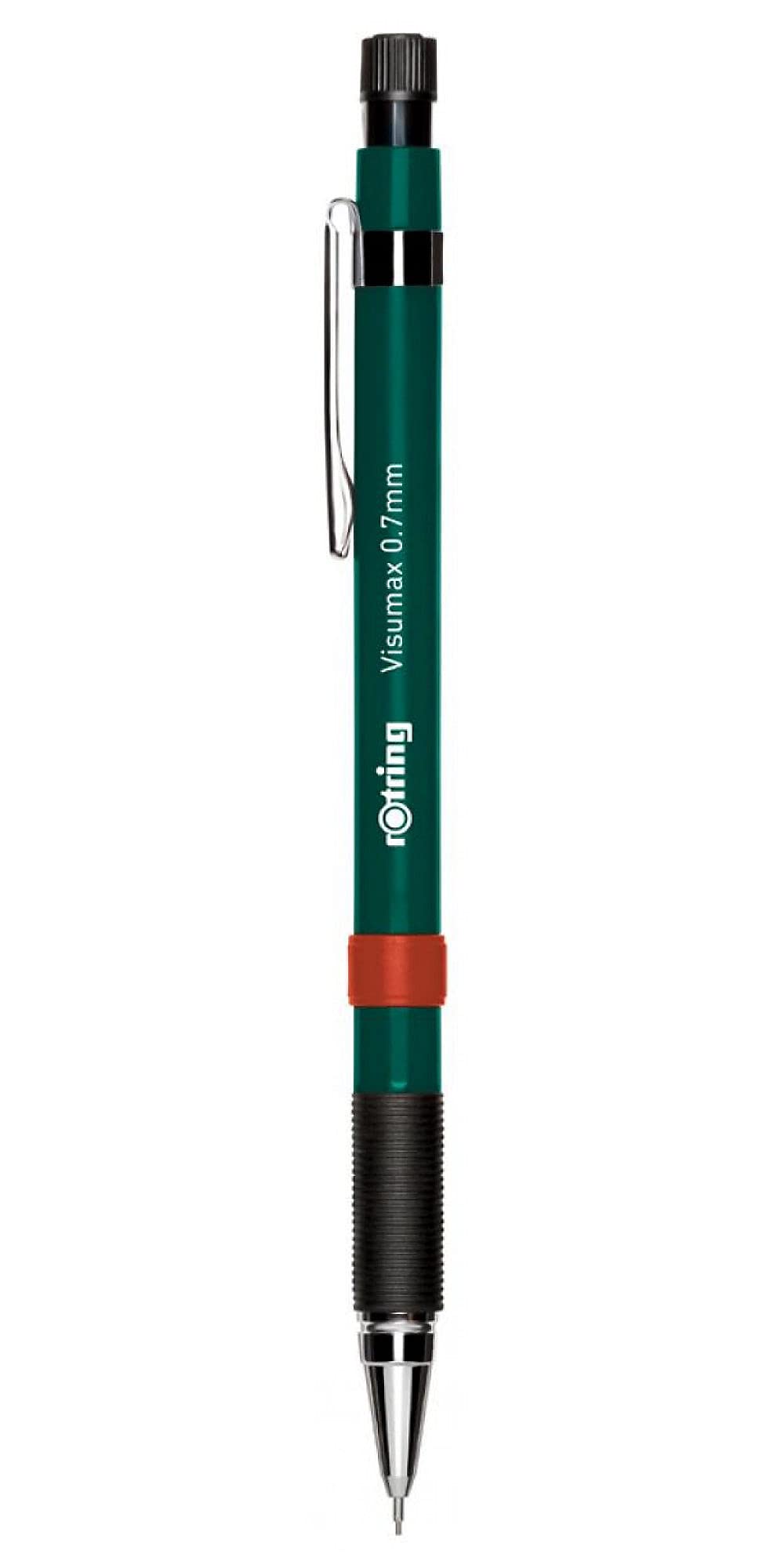 rOtring Visumax ołówek mechaniczny, 0,7 mm, wkład 2B, ciemnozielony trzonek, 12 sztuk