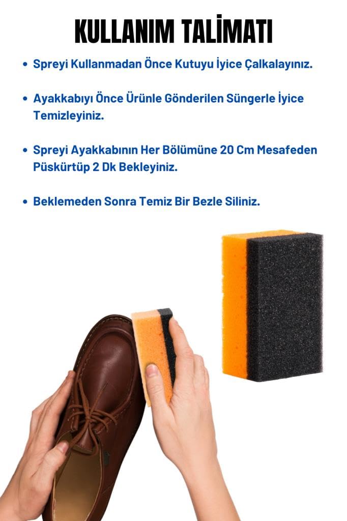 Ayakkabı Temizleyici Sprey,Ayakkabı Bakım Sprey,Temizleme Spreyi,Spor Ayakkabı Spreyi,Bakım Süngeri
