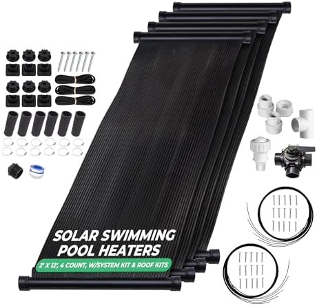 SunQuest - 4 Panels (2ft x 12ft) with Complete System kit & Mounting Kits