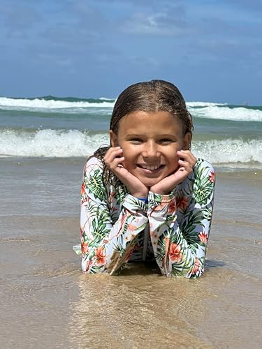 Zipper for Easy Bathroom Access – Girls One Piece Swimsuit with Skirt – UPF 50+, Long Sleeve for Toddlers & Kids4