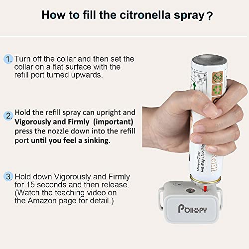 Citronella Spray Refill Can for Poiiopy  Wwvvpet  All Other Brand Citronella Spray Dog Collarsremote Training Collarsdog Antibark Collarshumane and Safe Spray for Pets90mlcan new Formula  Cucciolini Doodles Citronella spray refill can for poiiopy  wwvvpet  all other brand citronella spray dog collarsremote training collarsdog anti bark collarshumane and safe spray for pets90mlcan new formula   cucciolini doodles