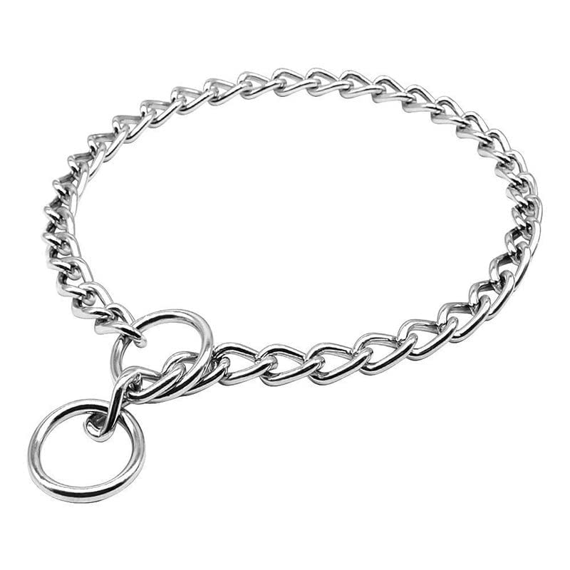 Dog Trust Metal Chain Dog Show Collar - Pet Slip Collar for Shows - Fine Curved Choke Chain Collar - Adjustable for Toy, Small, Medium, Large, and Extra Large Dogs Chain No.10 Size (Plain, 18 Inch) (B0CGLGSRMR) Amazon Price History, Amazon Price Tracker
