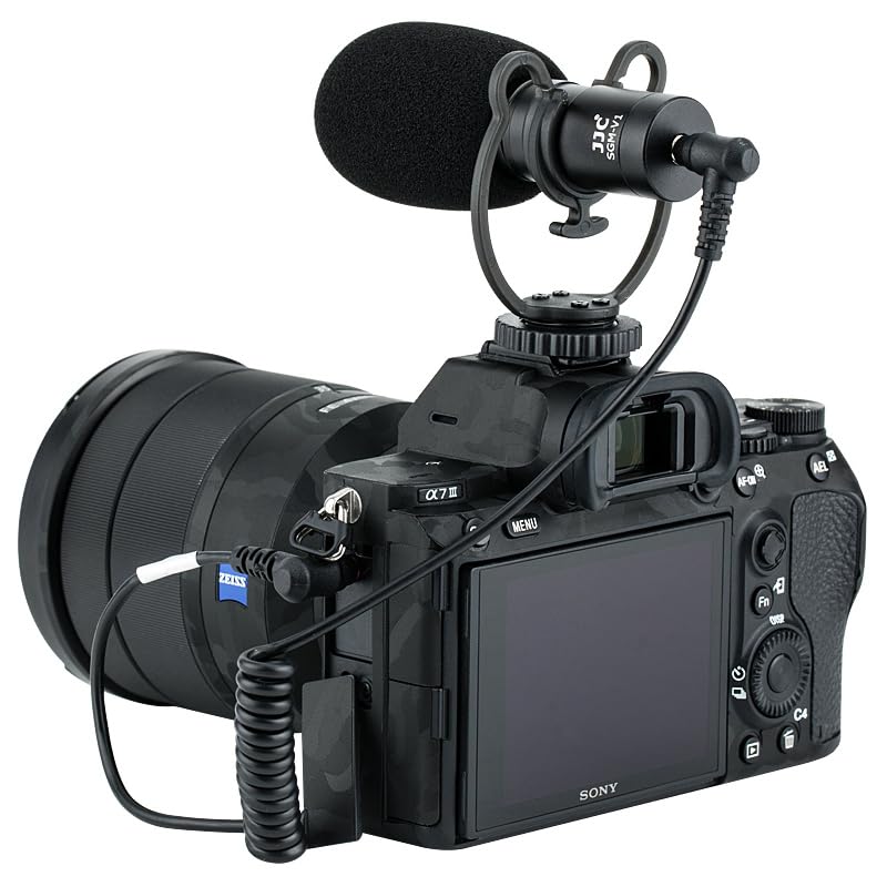 Amazon.co.jp: JJC マイクロフォン カーディオイド指向性 3.5mm TRS