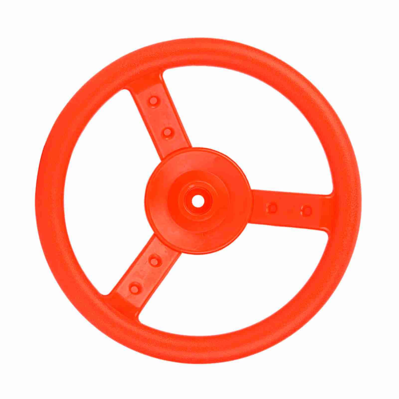 TOPINCN Volante in Plastica per Parco Giochi per Bambini, Robusto e Durevole, Ruota Liberamente per Altalena, Diametro Giallo da 10,4 Pollici, Adatto per Parco Giochi (rosso)