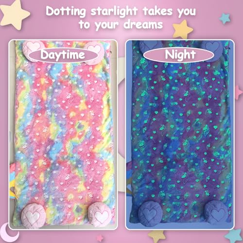 Image of Kids Sleeping Bag, Large Unicorn Slumber Bag for Girls Boys, Portable Nap Mat, Preschool Daycare Kindergarten Birthday Gift 3-12 Yr Child